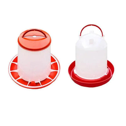 Rooster Farms Durable Poultry Feeder and Waterer for Chicken - Easy Installation
