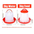 Rooster Farms Durable Poultry Feeder and Waterer for Chicken - Easy Installation - SuperSaverAU - view 3