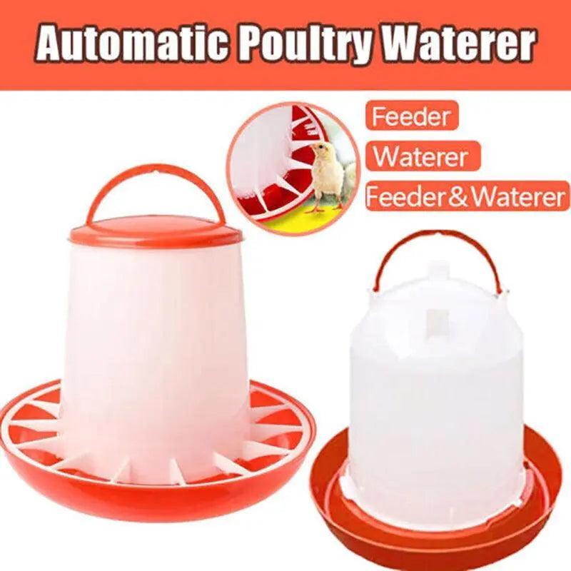 Rooster Farms Durable Poultry Waterer for Chicken - Easy Fill, Sturdy Design