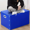 Premium Foldable Waterproof Plastic Storage Box – Blue 40 x 30 x 30cm