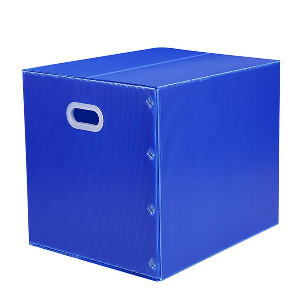 Large Capacity Waterproof Plastic Storage Box Foldable Moving Organizer Durable - 70x50x50cm