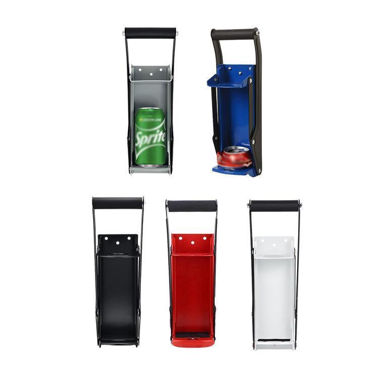 Can Crusher Wall Mount for 16oz Cans with Bottle Opener - Blue