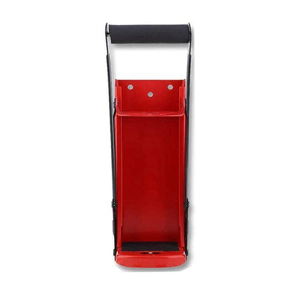 Can Crusher for 16oz/500ml Cans, Wall Mount Steel Smasher with Bottle Opener - Red