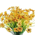 Premium Artificial Spring Grass Flowers – Orange 12 Pack