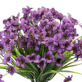 Premium Artificial Spring Grass Flowers – Purple 12 Pack