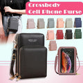 Premium Dark Blue Women's RFID Touchscreen Crossbody Phone Purse