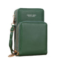 Premium Green Women's RFID Touchscreen Crossbody Phone Purse