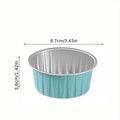 100-Pack Food Grade Aluminum Foil Pudding Cups with Lids - SuperSaverAU - view 5