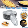 Premium Boat-Shaped Aluminium Tart Moulds – 10 Pack