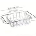 Premium Telescopic Stainless Steel Sink Drainer Basket
