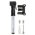 Premium Aluminium Mini Bike Pump with Presta & Schrader Valves 100PSI - Silver