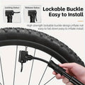 Premium Aluminium Mini Bike Pump with Presta & Schrader Valves 100PSI - Silver