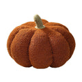 Premium Soft Plush Pumpkin Pillow – Brown 23 x 23cm