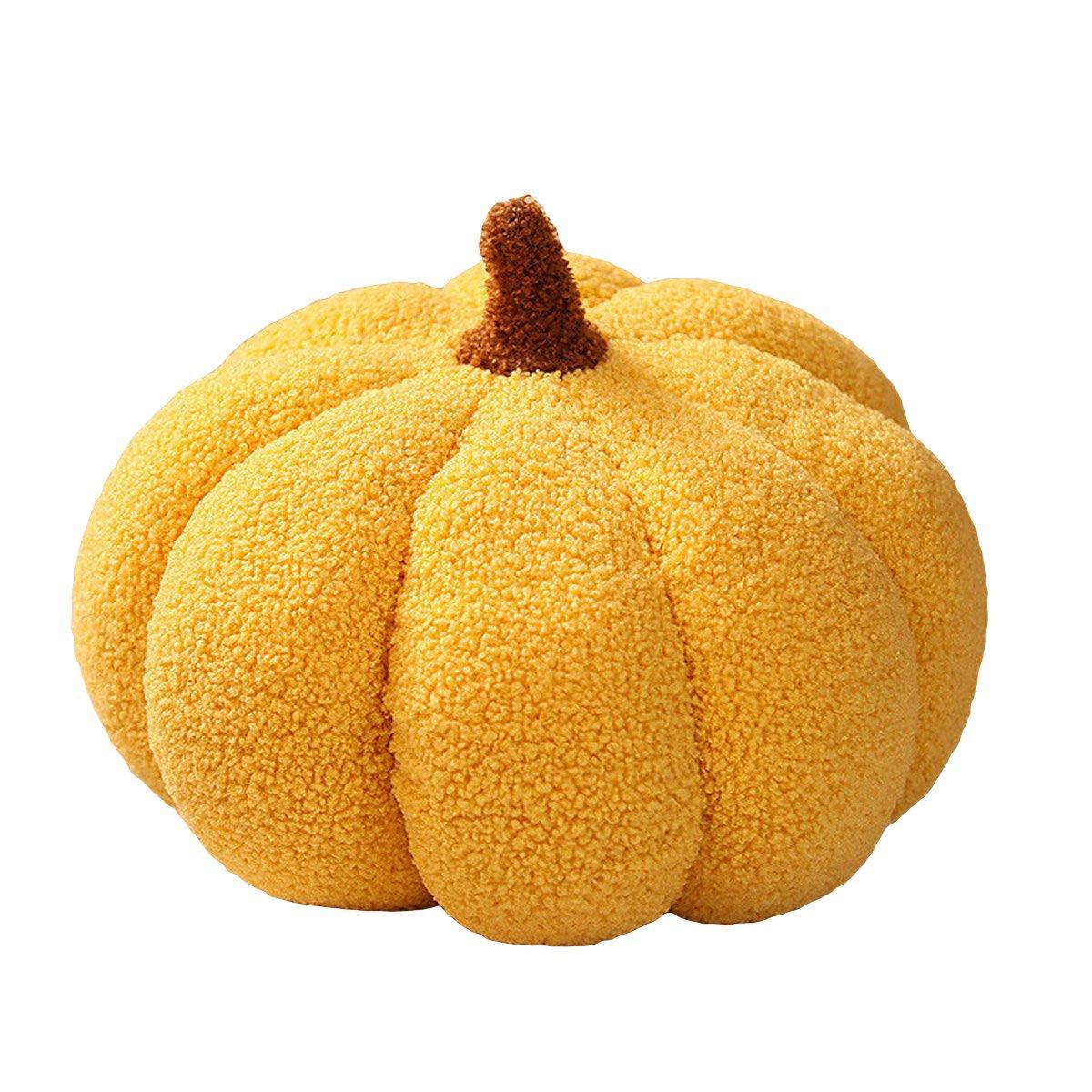 Premium Soft Plush Pumpkin Pillow – Orange 23 x 23cm