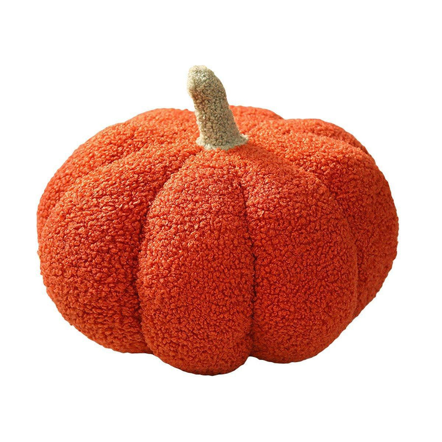 Premium Soft Plush Pumpkin Pillow – Red 23 x 23cm
