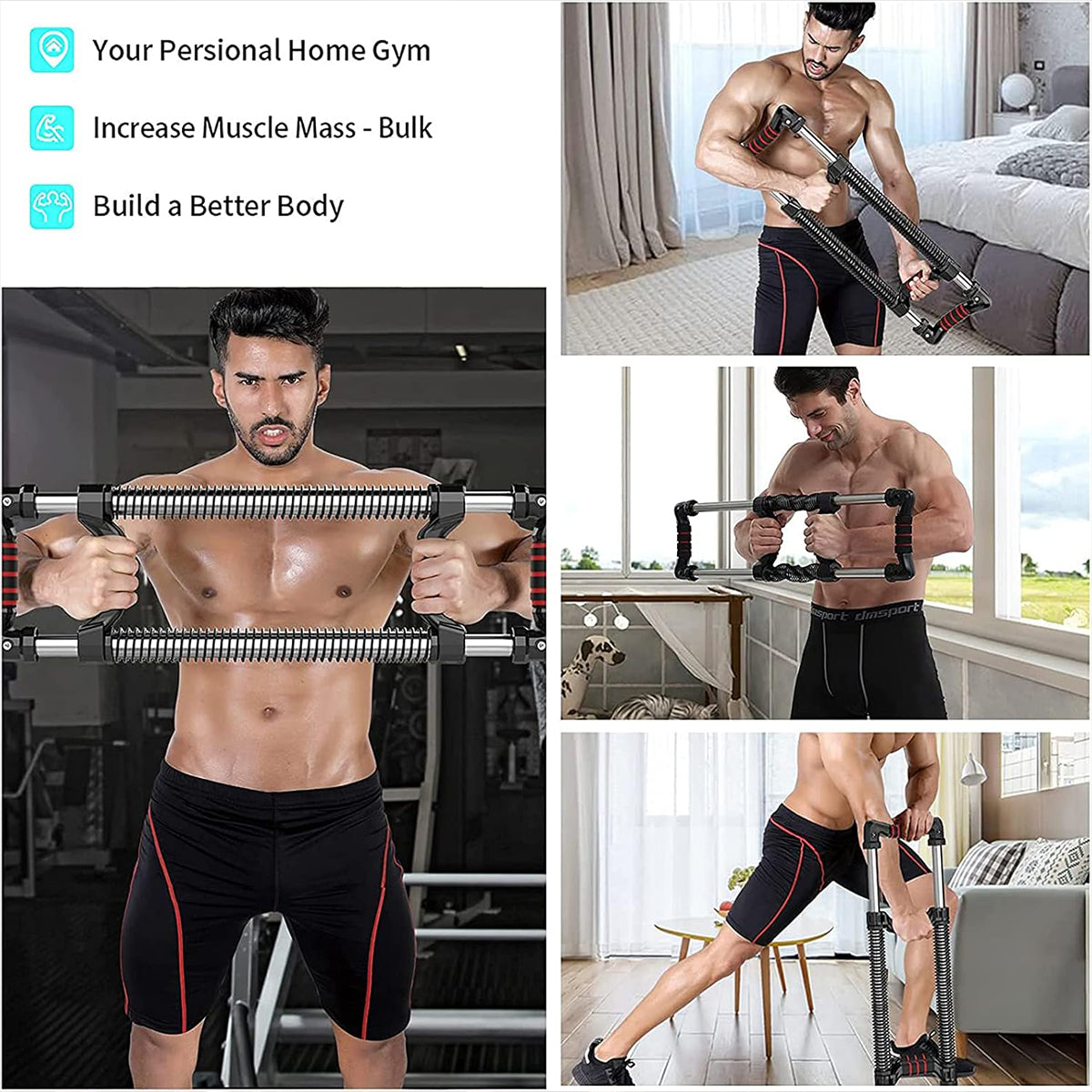 Arm Trainer with 100kg Resistance - Adjustable Chest & Abdominal Equipment - SuperSaverAU - view 4