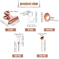 Premium Rose Gold Office Supplies Set – 465 Pieces with Storage Box
