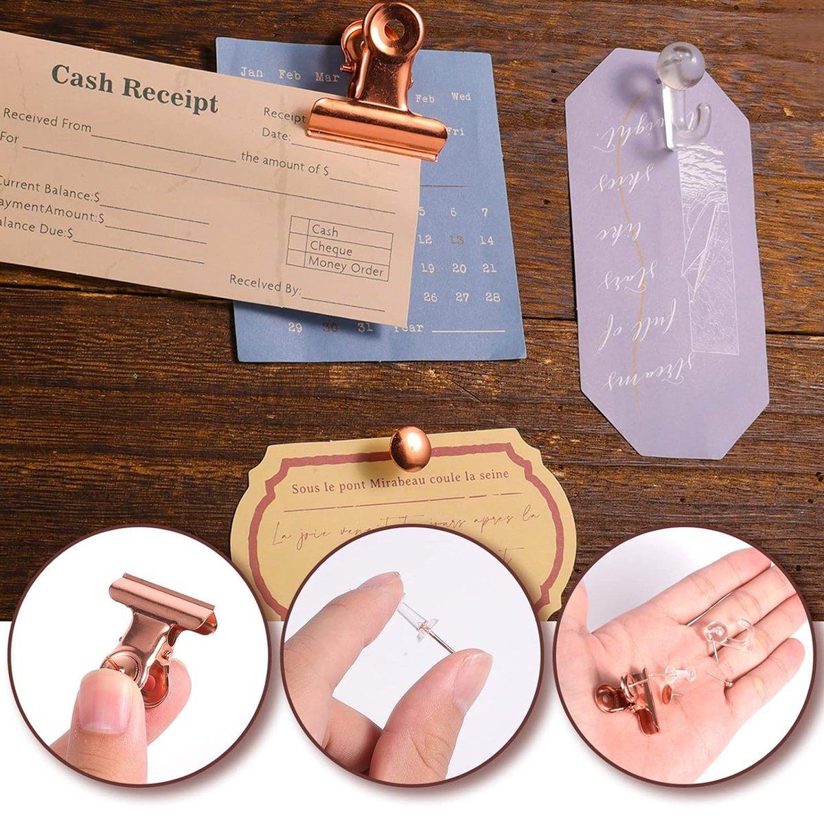 Premium Rose Gold Office Supplies Set – 465 Pieces with Storage Box