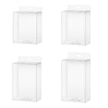 Premium 50 Pack Clear Transparent Gift Boxes with Hooks 7x2.5x15cm
