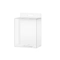 Premium 50 Pack Clear Transparent Gift Boxes with Hooks 7x2.5x15cm