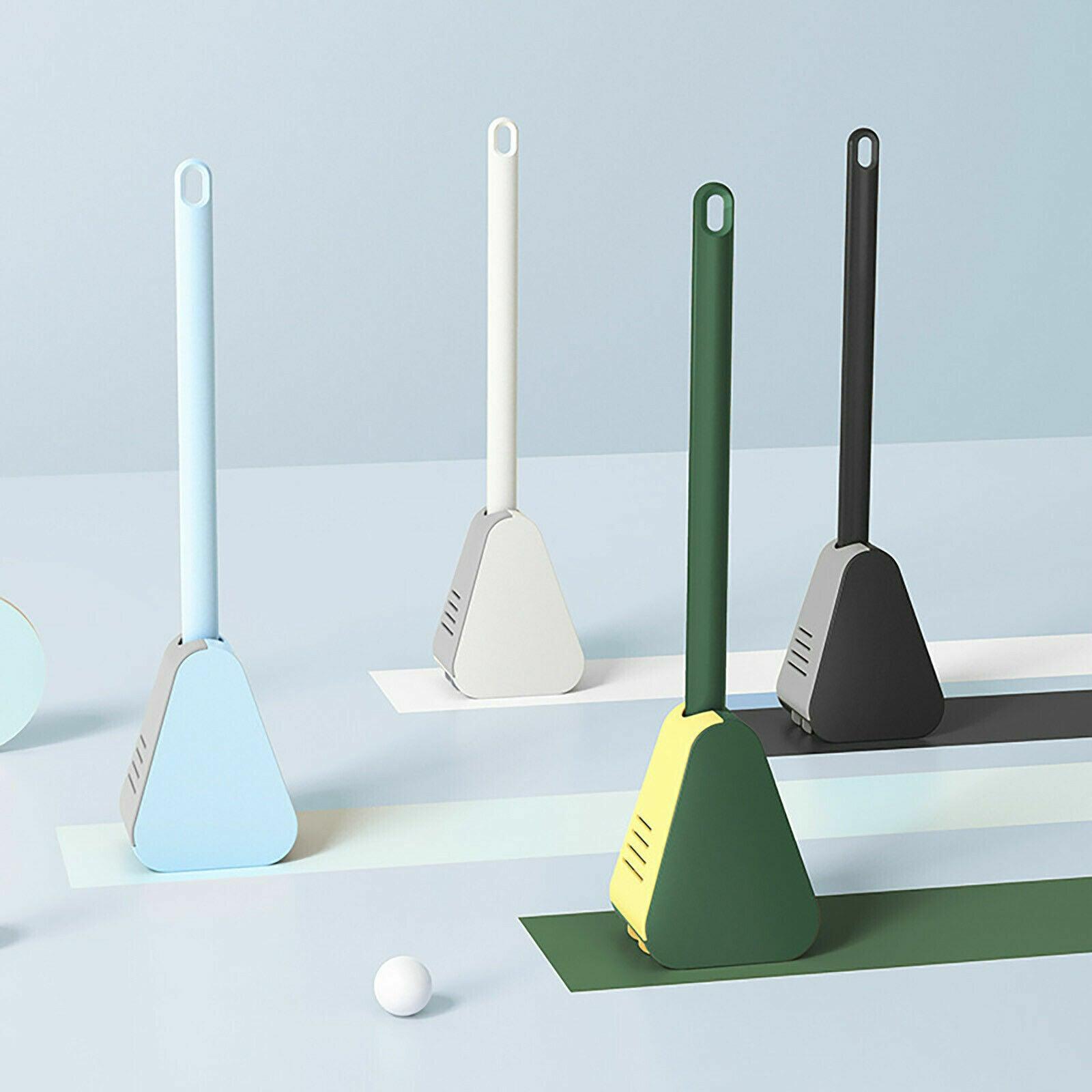 Premium Golf Head Silicone Toilet Brush – White