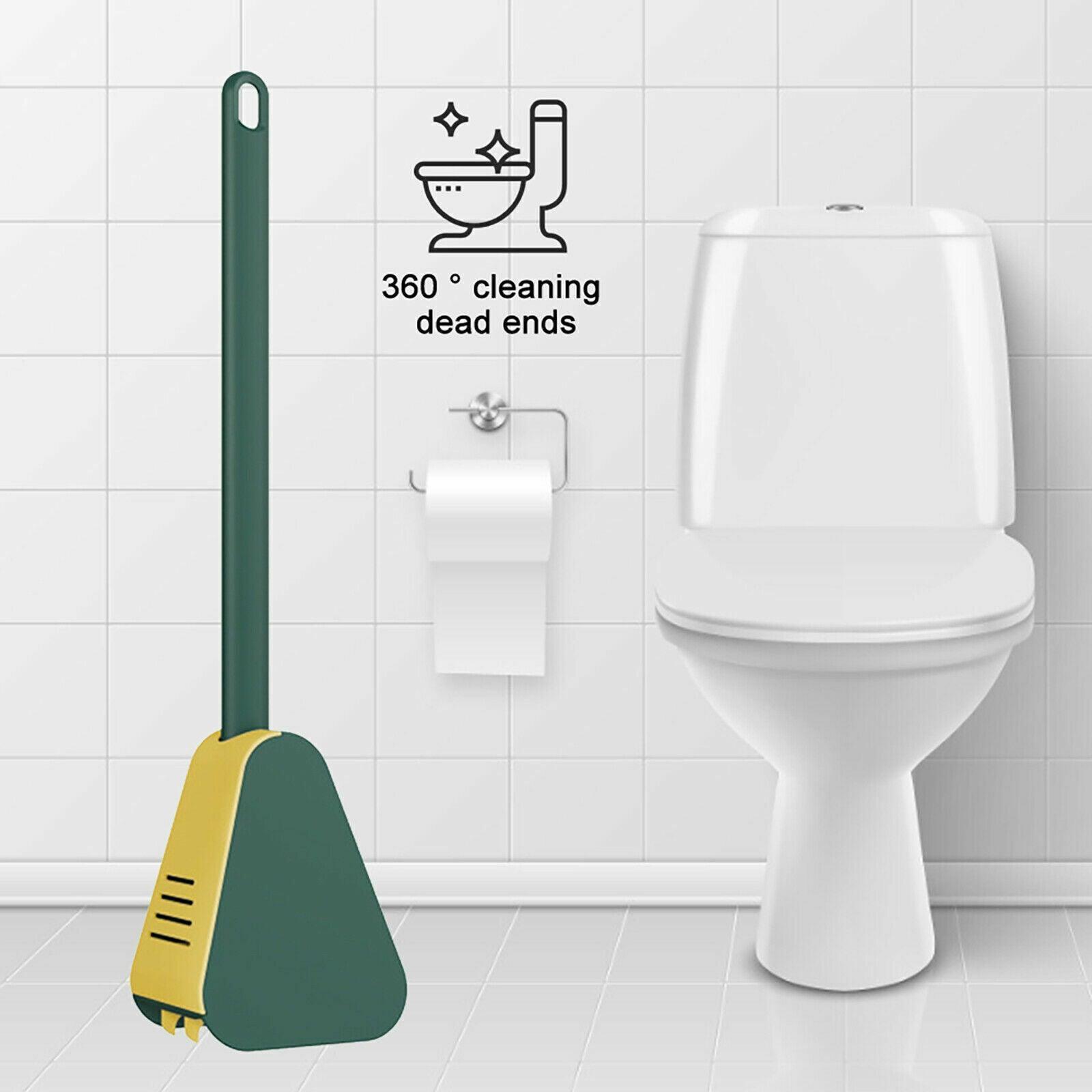 Premium Golf Head Silicone Toilet Brush – White