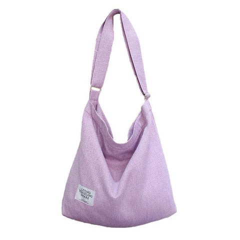 Premium Pink Women's Large Canvas Hobo Tote Handbag