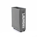 Red Mesh Laundry Basket with Drawstring Top, 39*18.5*58CM, Foldable, Wheels - SuperSaverAU - view 6