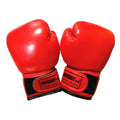 Premium Kids Boxing Sparring Gloves with Ventilated Palm & PU Leather - Red