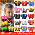 Premium Kids Boxing Sparring Gloves with Ventilated Palm & PU Leather - White