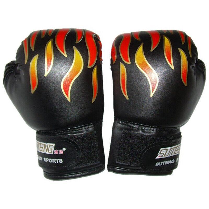 Premium Kids Boxing Sparring Gloves with Ventilated Palm & PU Leather - White