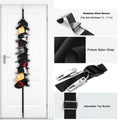 Premium Over Door Baseball Cap Hat Rack with 10 Clips Closet Organiser