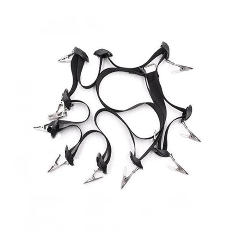 Premium Over Door Baseball Cap Hat Rack with 10 Clips Closet Organiser