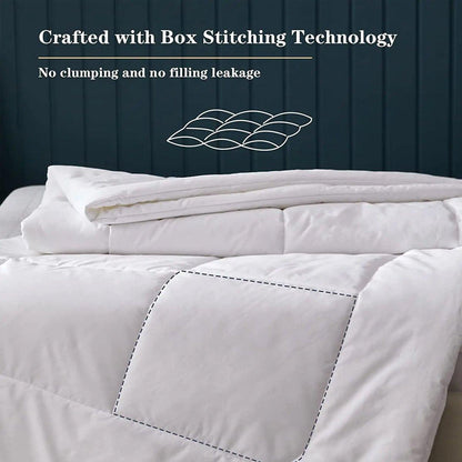 Luxury Hotel Quilt Core – Soft Microfiber Down Alternative Comforter for All Seasons - 140x210cm-Cotton