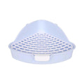 Premium Rabbit Litter Box with Hygienic Grid - Blue