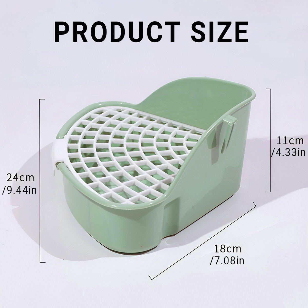 Premium Rabbit Litter Box with Hygienic Grid - Yellow
