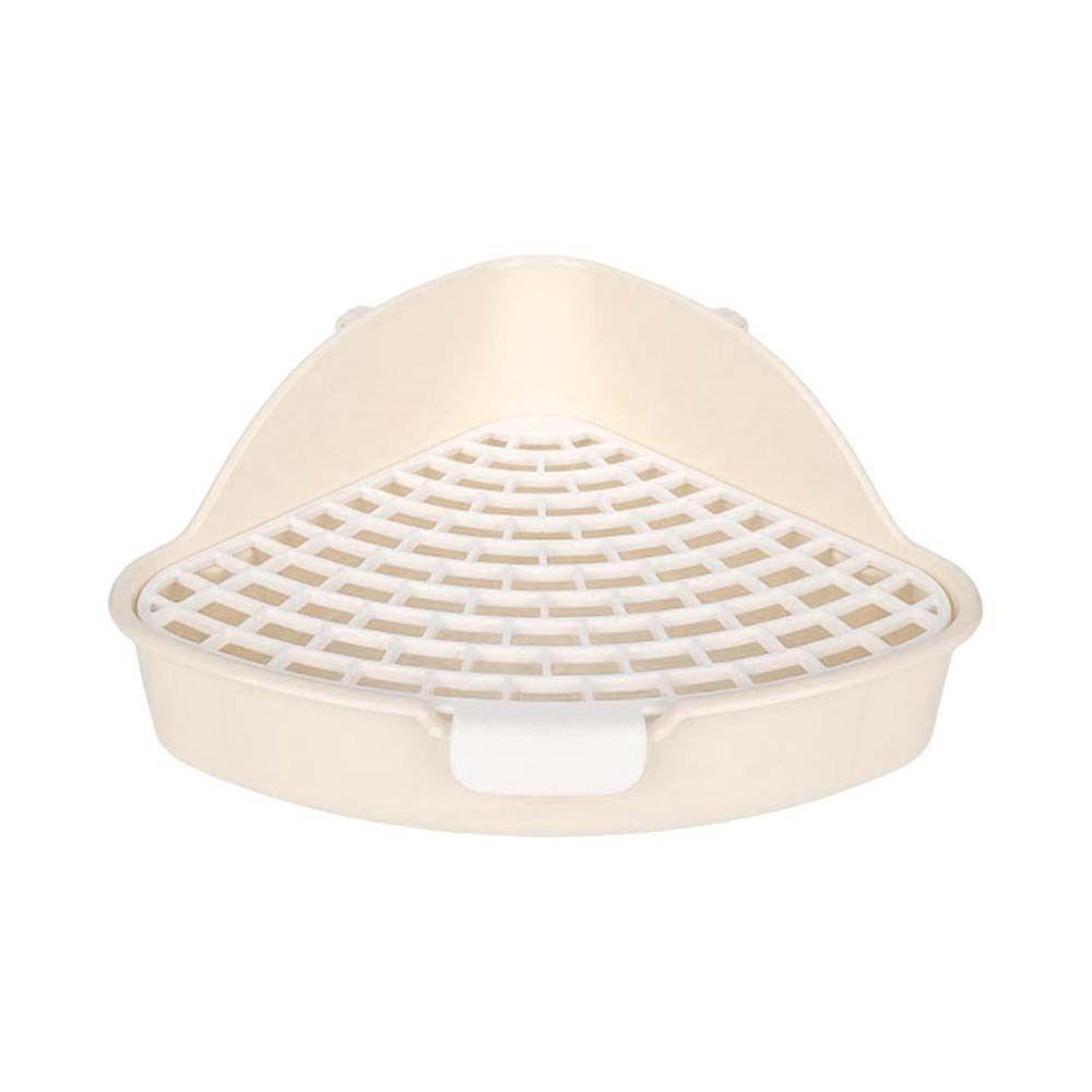 Premium Rabbit Litter Box with Hygienic Grid - Yellow
