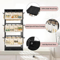 Iron Desktop Earrings Display Organizer Jewellery Stand Holder for Home Storage - Black - SuperSaverAU - view 4
