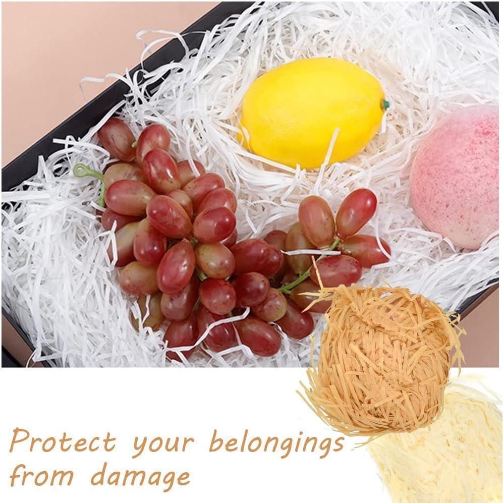 Premium Raffia Paper Shreds Gift Box Filler – Beige 500g