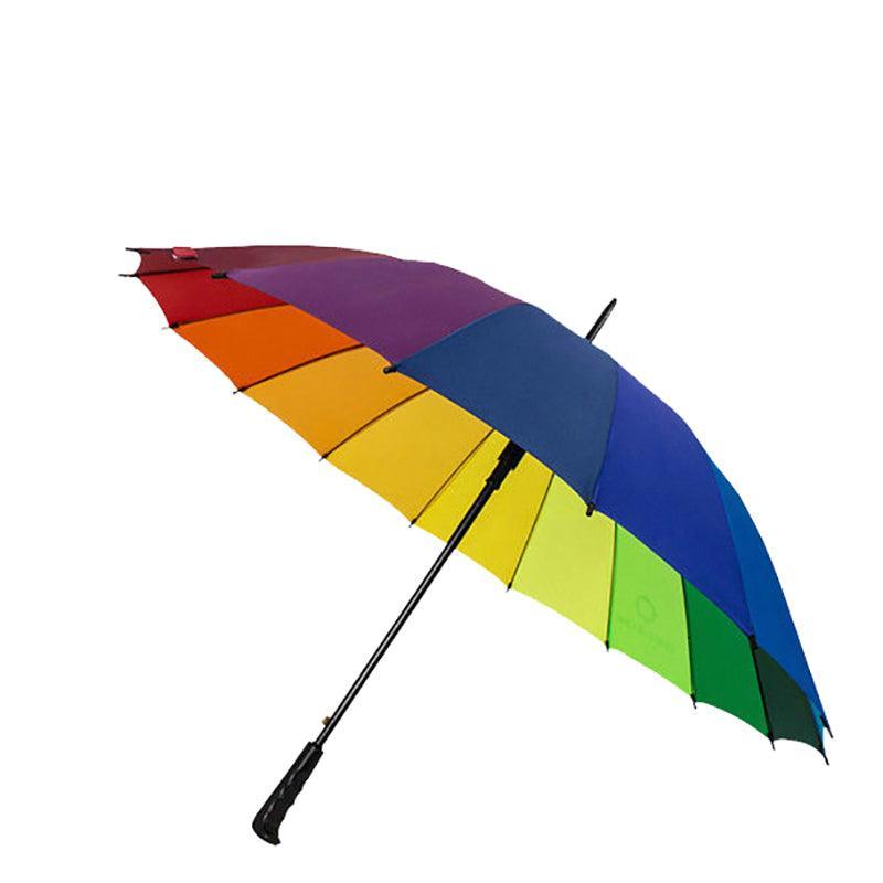 Premium Large Rainbow Umbrella – 94cm with 16 Steel Ribs