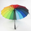 Premium Large Rainbow Umbrella – 94cm with 16 Steel Ribs