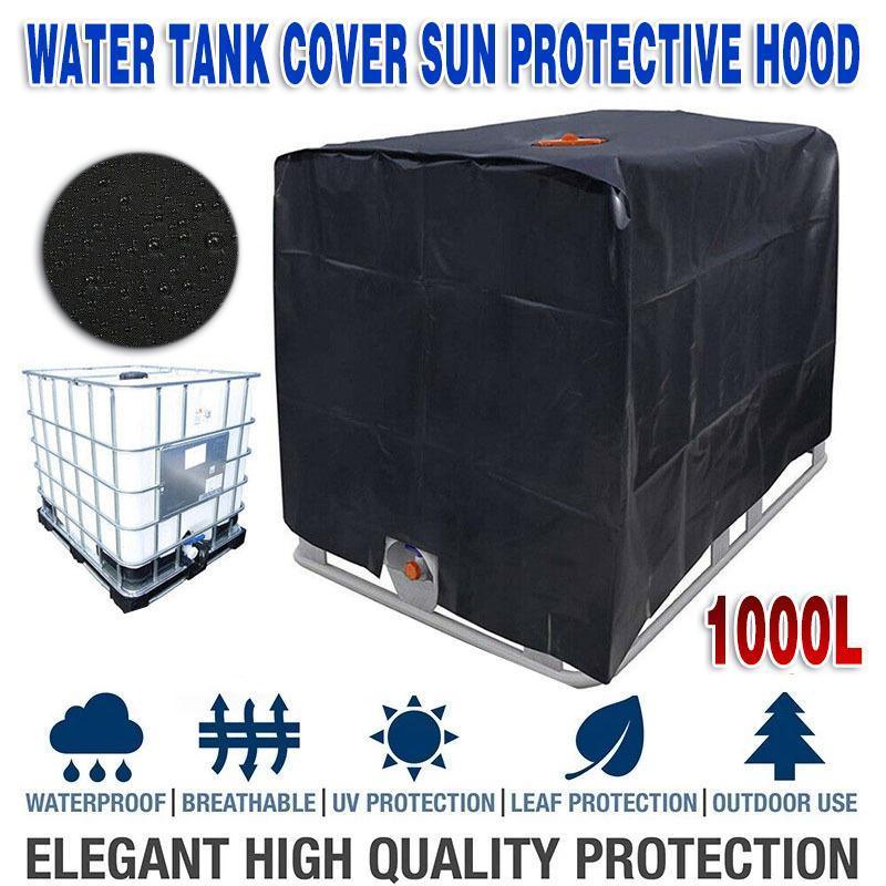 Premium 1000L IBC Water Tank Cover 210D Oxford UV Waterproof Outdoor Hood