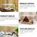 Premium Clear Acrylic Reptile Terrarium with Slide Lid - 30 x 20 x 15cm