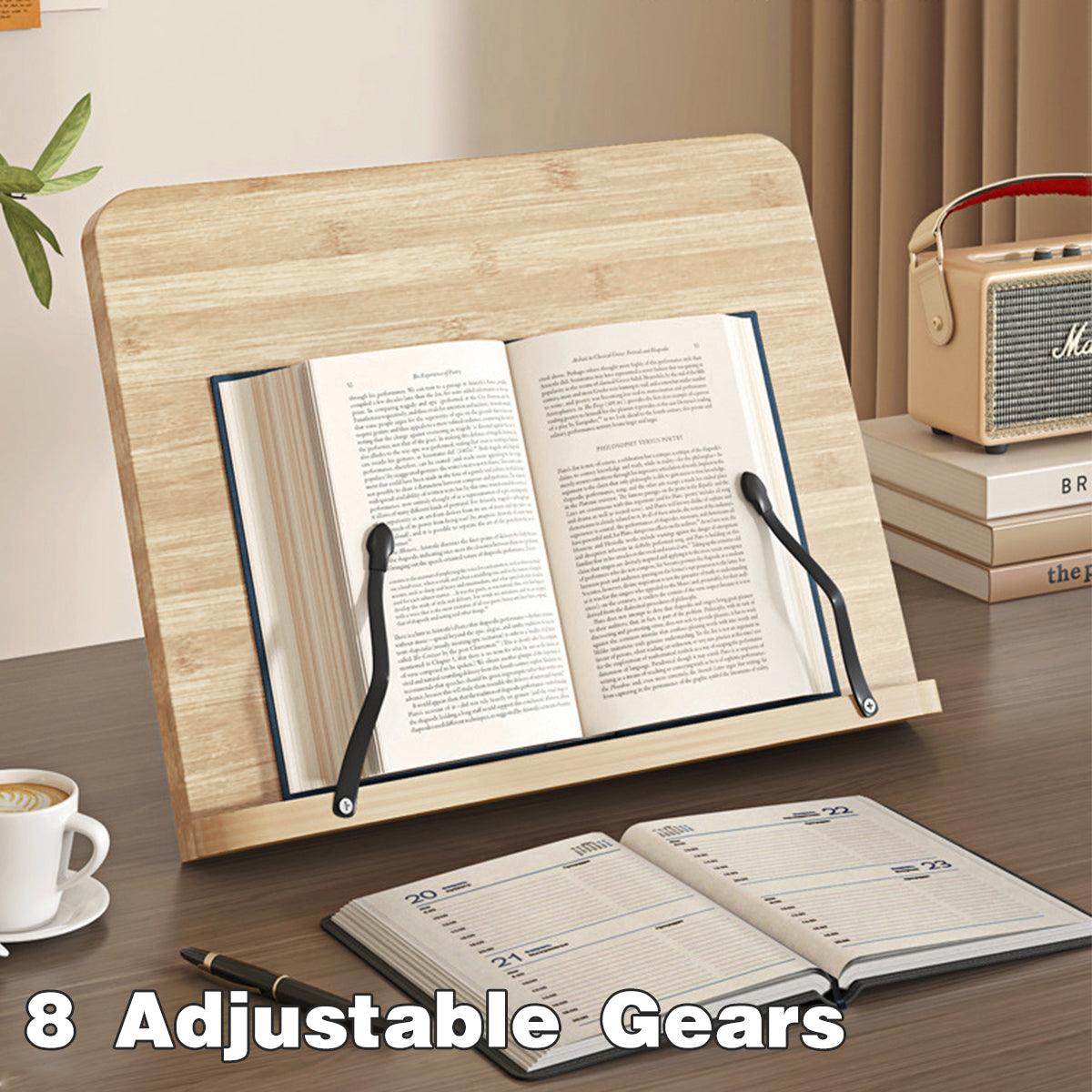 Premium Small Wooden Adjustable Reading Stand Book Holder Desk Bracket