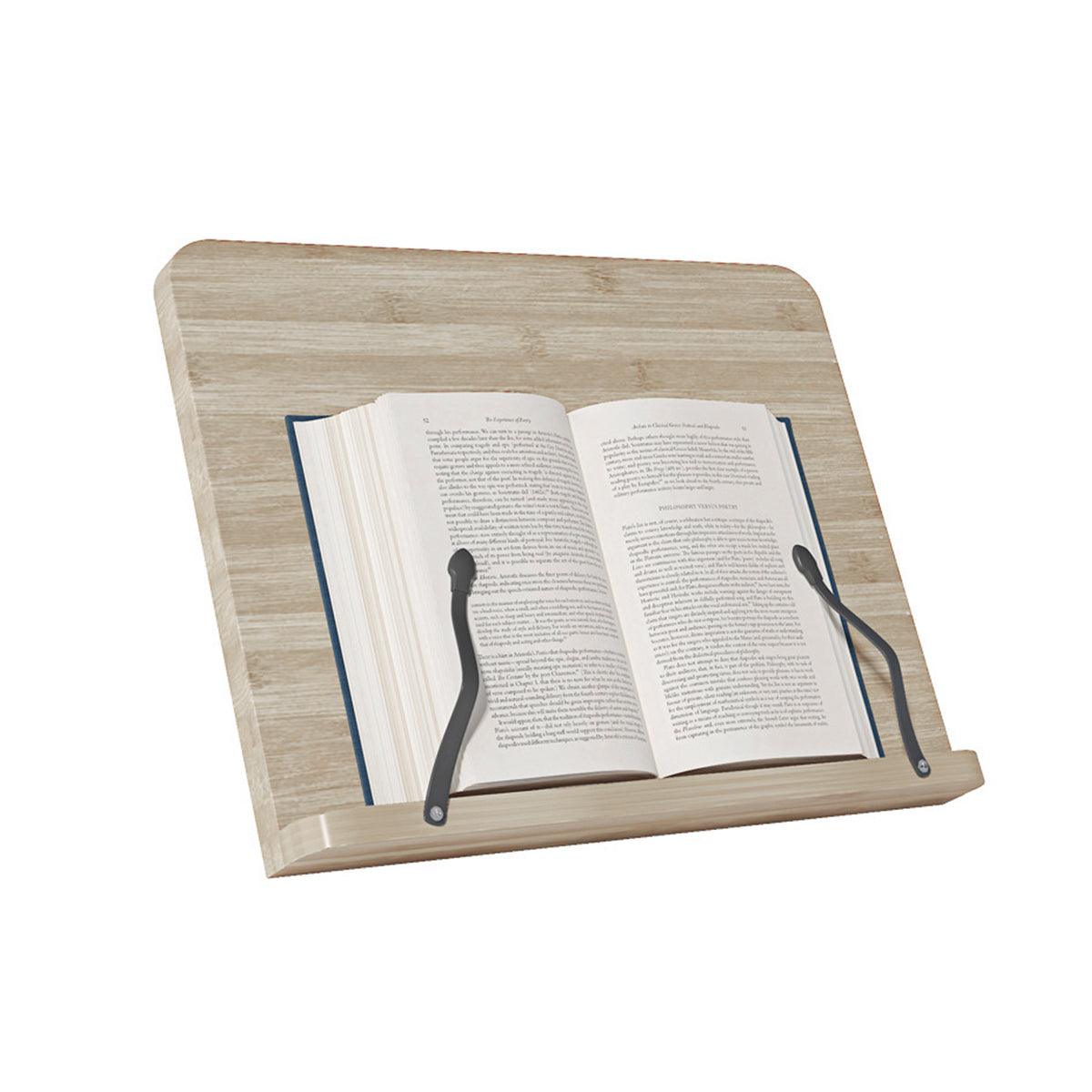 Premium Small Wooden Adjustable Reading Stand Book Holder Desk Bracket
