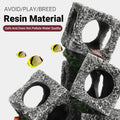 Premium Fish Tank Shrimp Shelter Stone Cave - 3 Squares