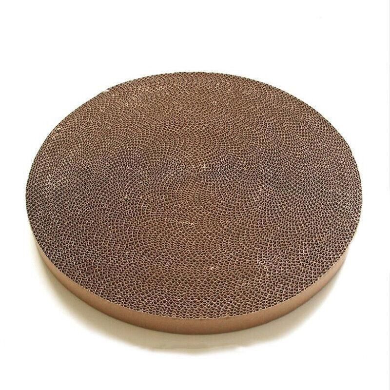 Premium Round Cat Scratcher Replacement Pad with Catnip