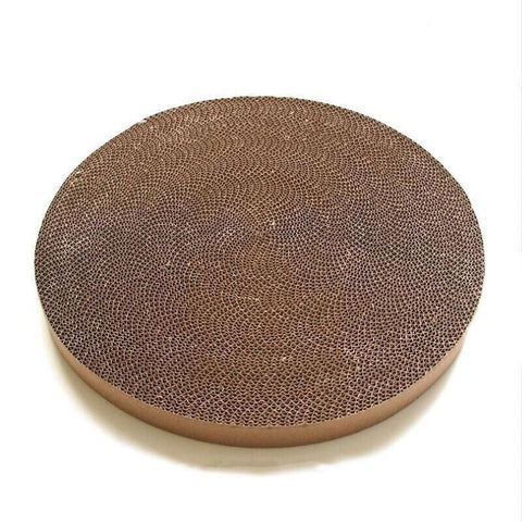Premium Round Cat Scratcher Replacement Pad with Catnip