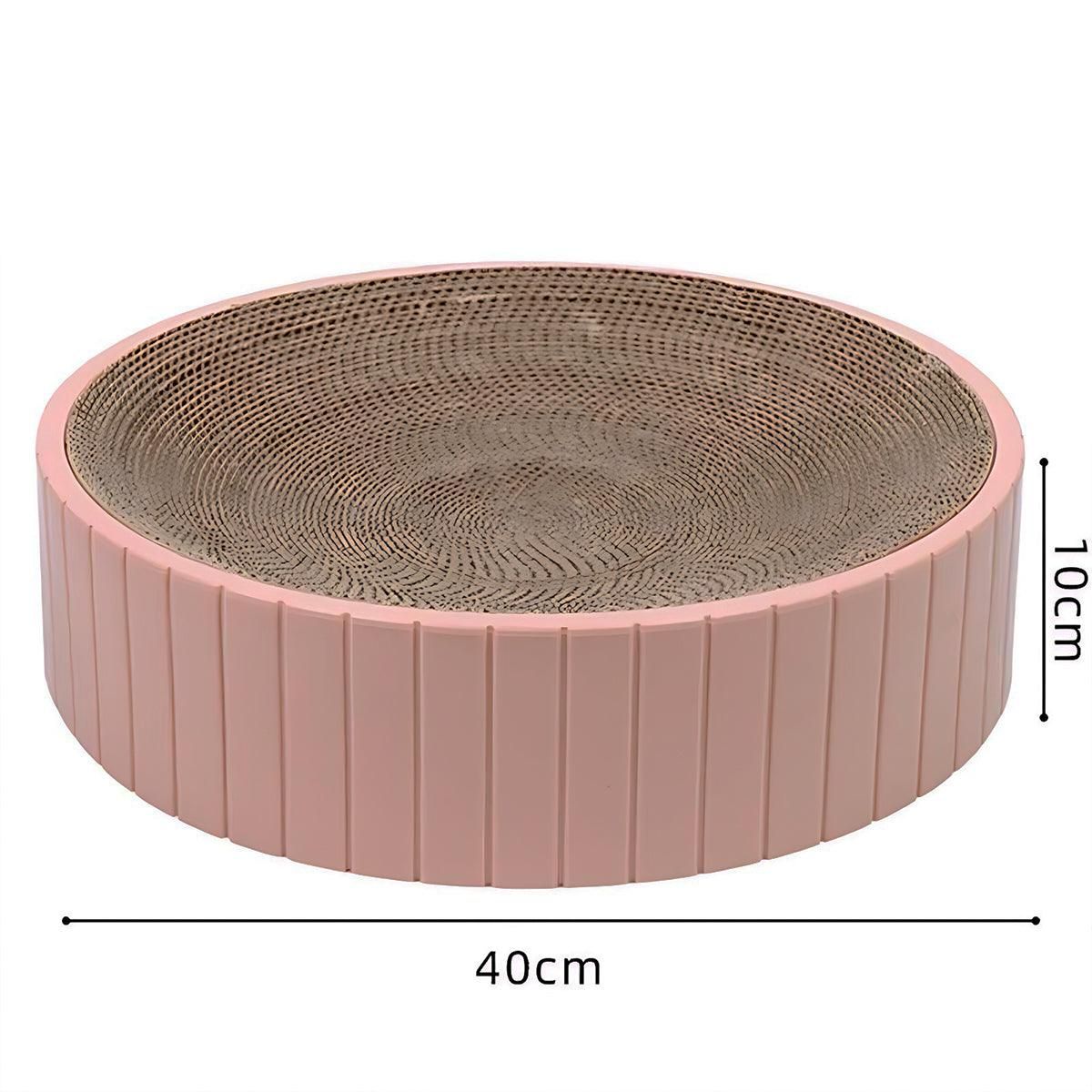 Premium Round Cat Scratcher Replacement Pad with Catnip