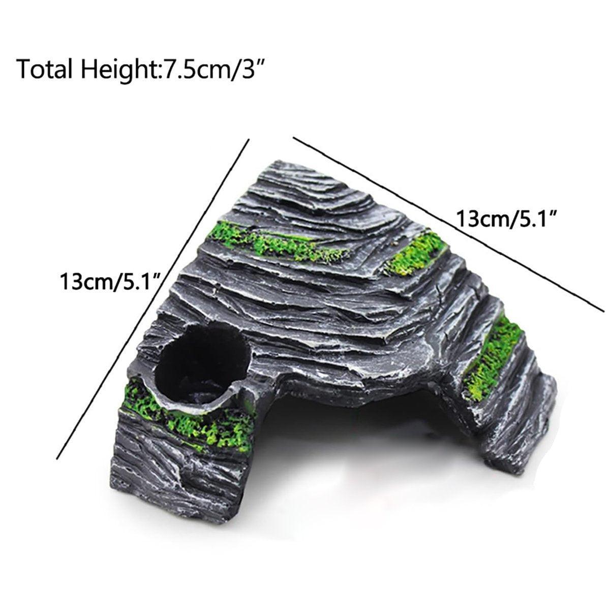 Reptile Hide House Nest Cave Sundeck Shelter 13cm for Lizard Snake Habitat - SuperSaverAU - view 3